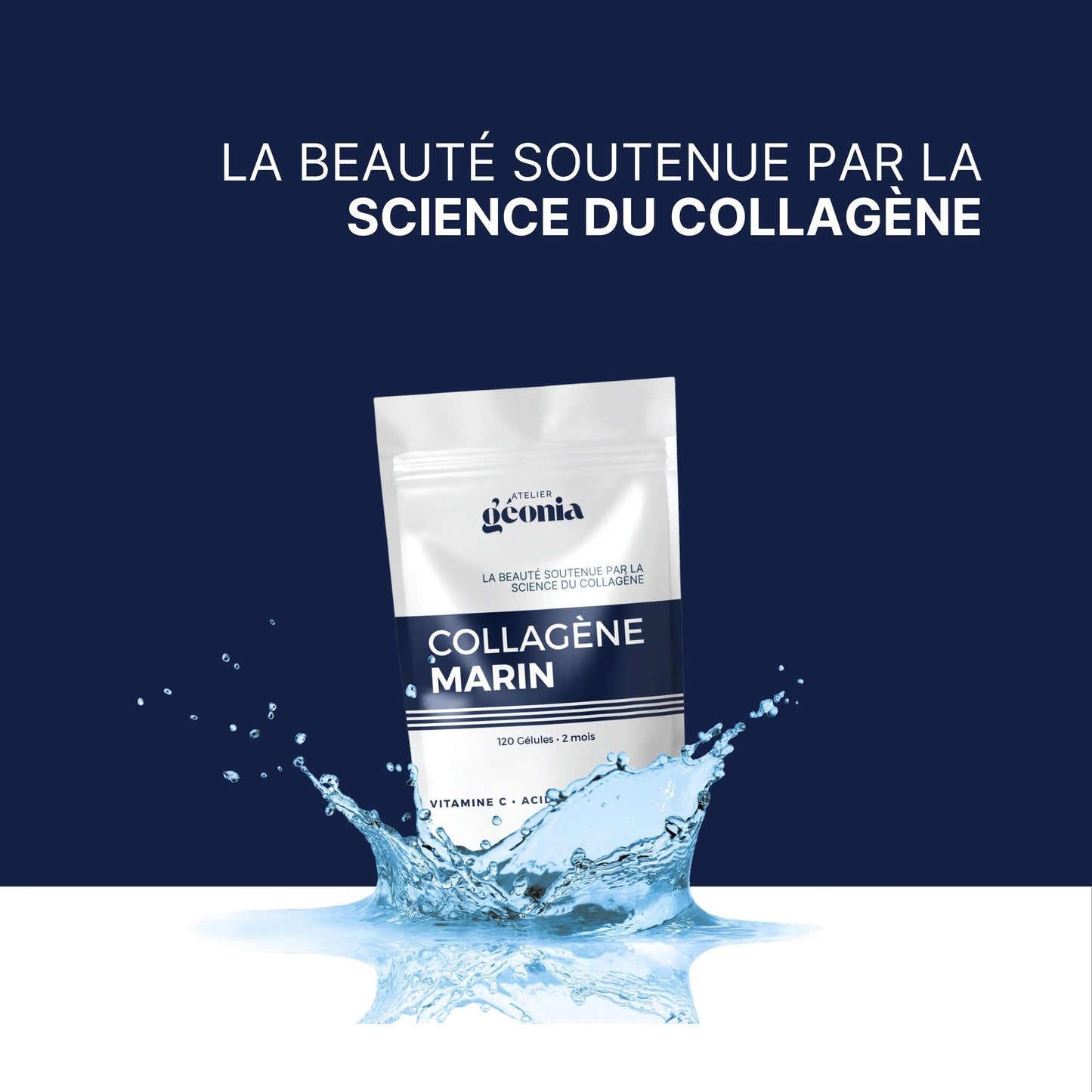 Atelier Géonia – Collagène marin avec Vitamine C & Acide Hyaluronique