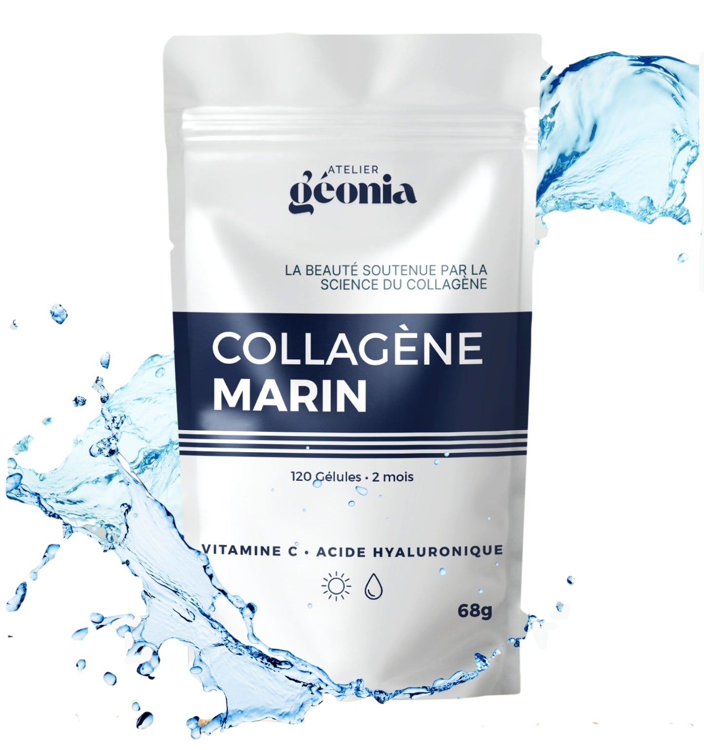 Atelier Géonia – Collagène marin avec Vitamine C & Acide Hyaluronique