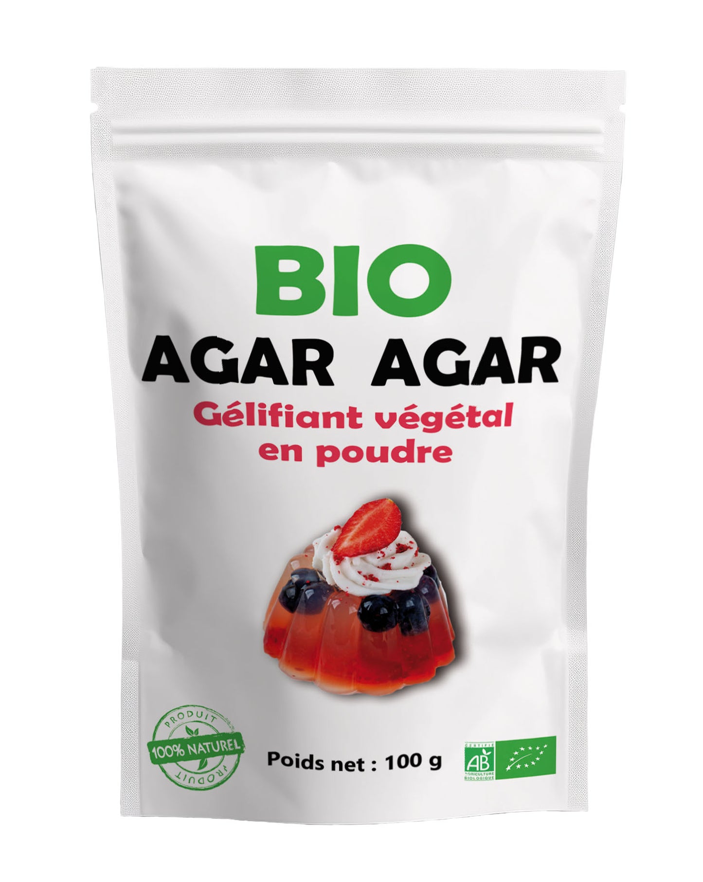 Poudre d'AGAR-AGAR BIO