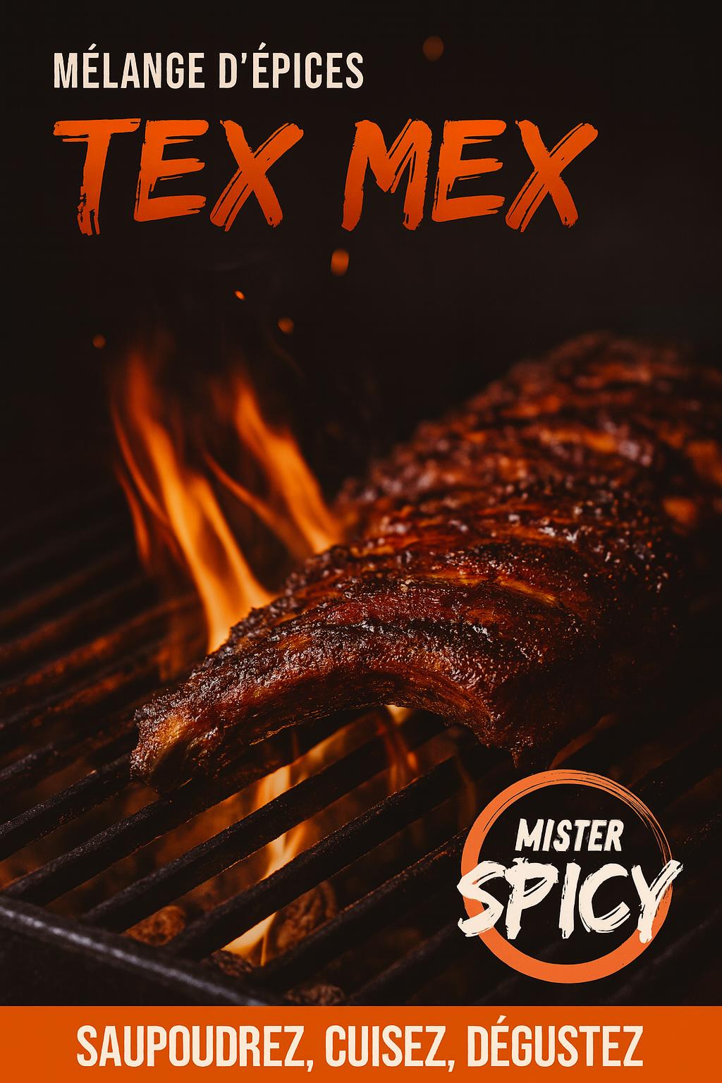 Epices TEX MEX -  80 g - Marinade Sèche & Épices – Sublimez vos grillades – Saupoudrez – Cuisez - Dégustez